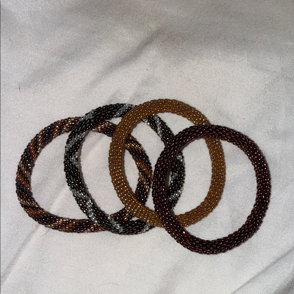 Sashka Elegant Beaded Bracelet Set of 4
